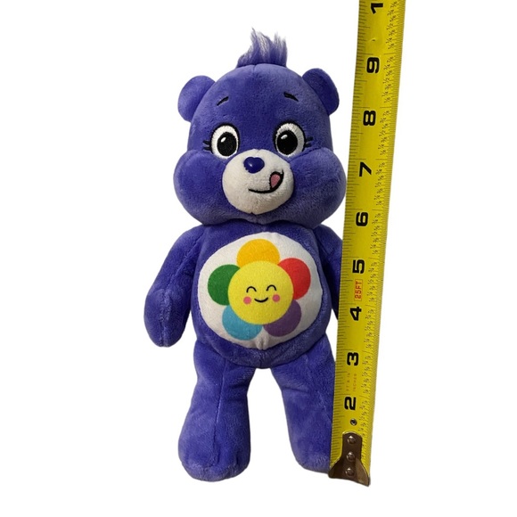 Care Bears Plush Harmony Bear Unlock The Magic Basic Fun Purple Stuffed Animal - Picture 2 of 11